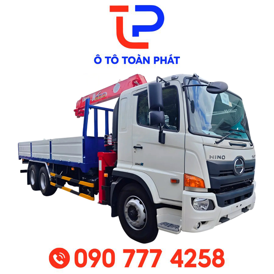 Xe Tải Hino FL 7m – 15 Tấn Gắn Cẩu