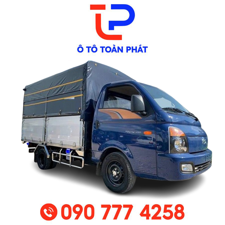 Xe Tải Hyundai Porter H150 – 1,5 Tấn Thùng Mui Bạt