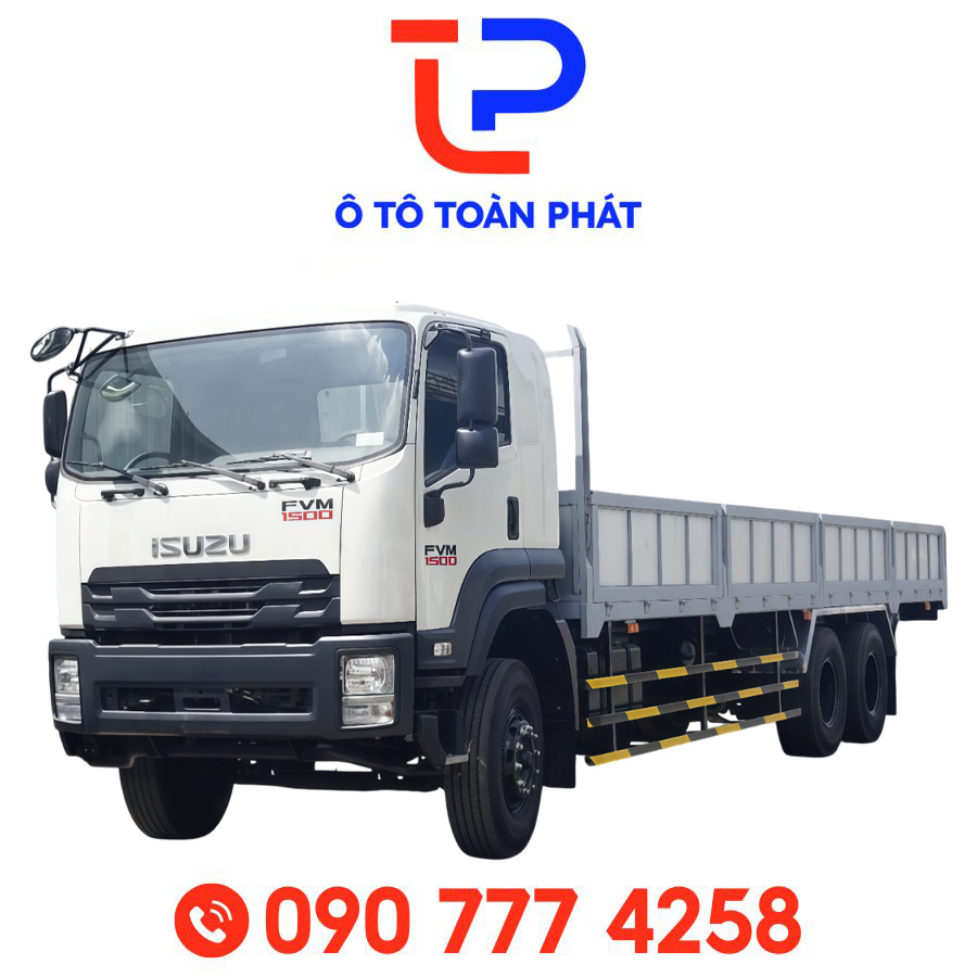 Xe Tải Isuzu FVM 1500 – 15 Tấn Thùng Lửng Dài 9m4