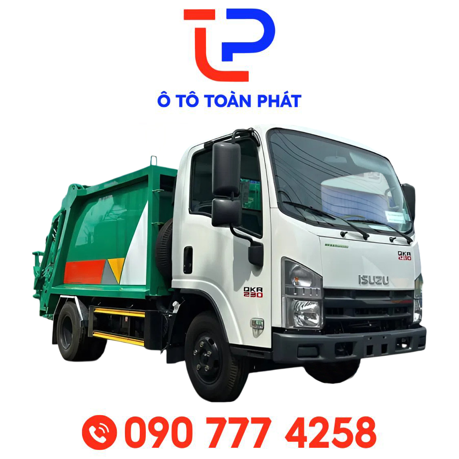 Xe Ép Rác Isuzu QKR 230 – 3 Khối