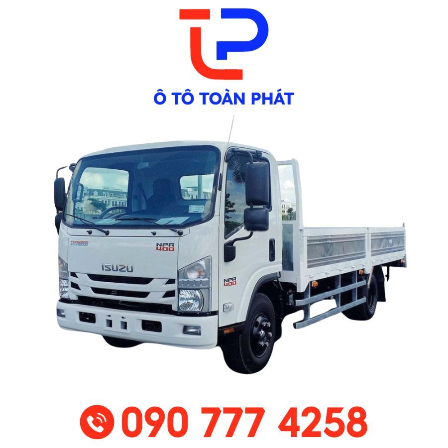 Xe Tải Isuzu Npr 400 3,49 Tấn Thùng Lửng