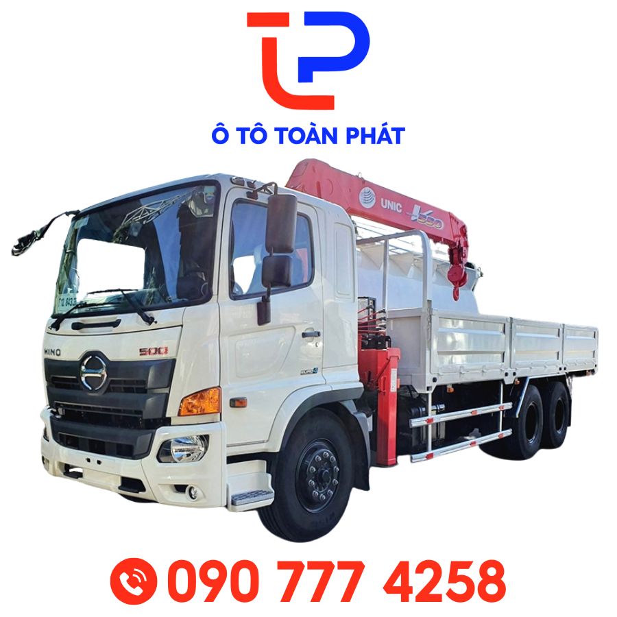 Xe Tải Hino Fl 15 Tấn Gắn Cẩu