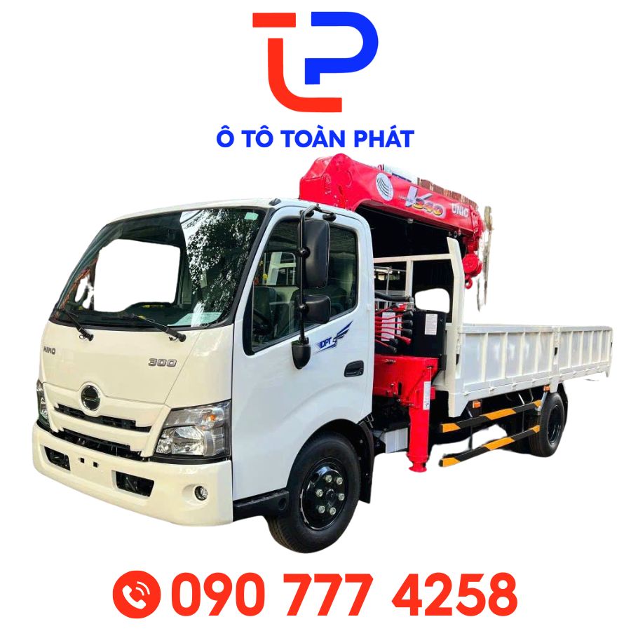 Xe Tải Hino Xzu 650 1,9 Tấn Gắn Cẩu