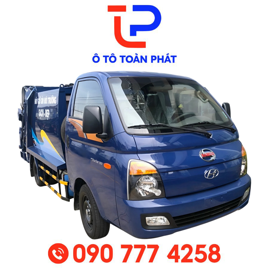 Xe Ép Rác Hyundai Porter H150 4 Khối