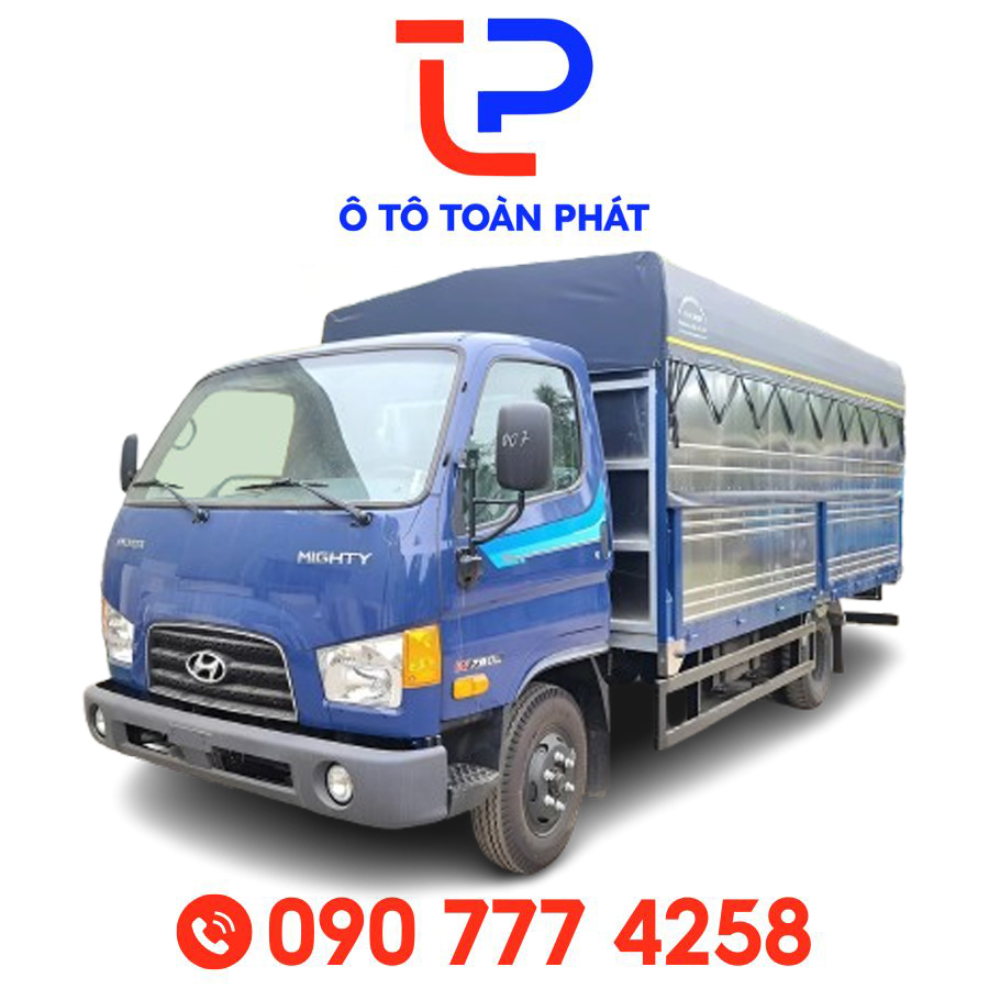 Xe Tải Hyundai Mighty W750L 3,5 Tấn Thùng Mui Bạt