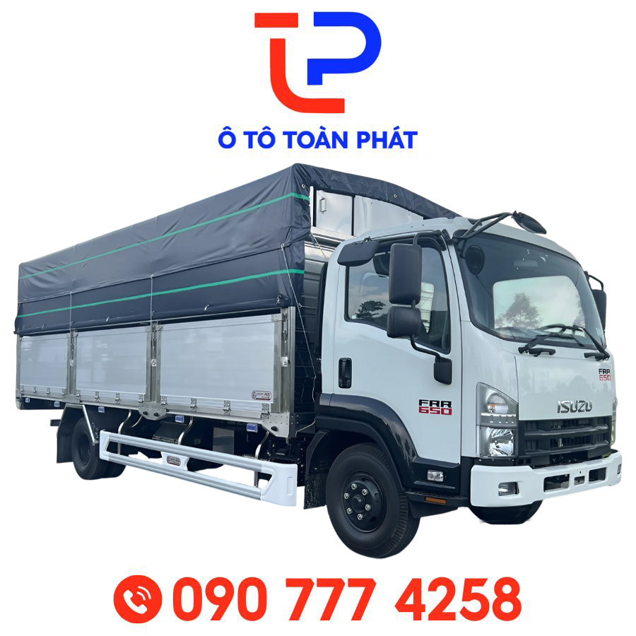 Xe Tải Isuzu FRR90NE5 – 6,5 Tấn Thùng Mui Bạt