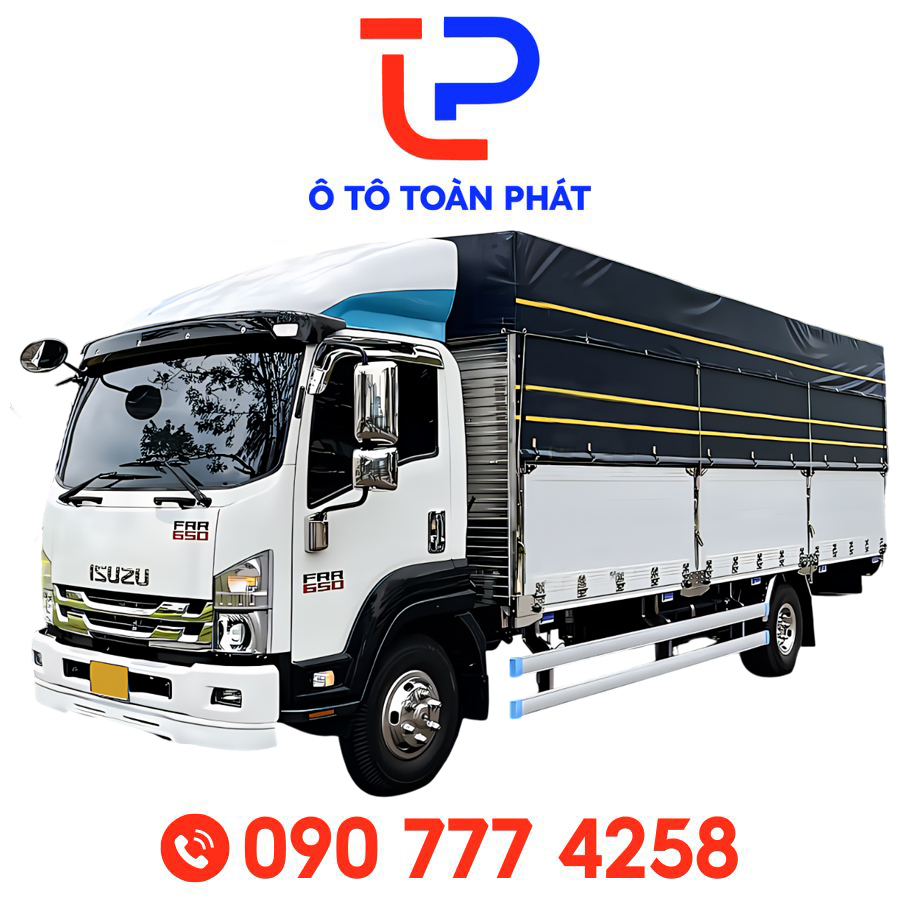 Xe Tải Isuzu FRR90QE5 – 6 Tấn Thùng Mui Bạt