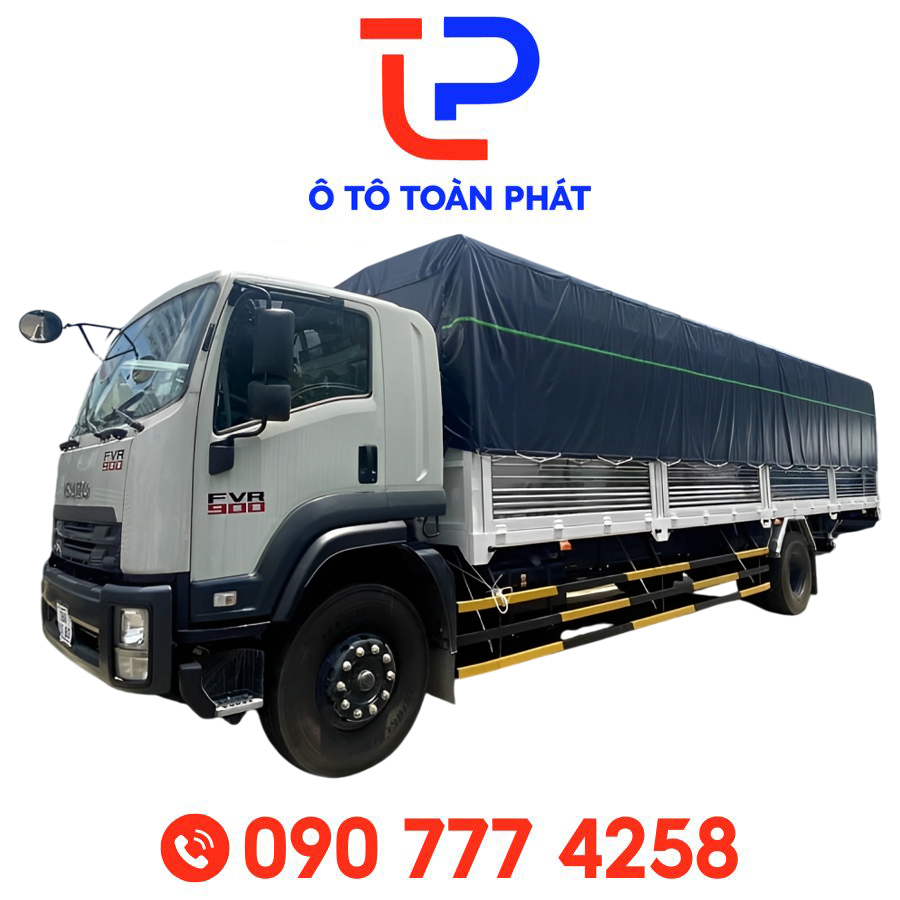 Xe Tải Isuzu FVR34UE5 – Thùng Bạt Dài 9m6
