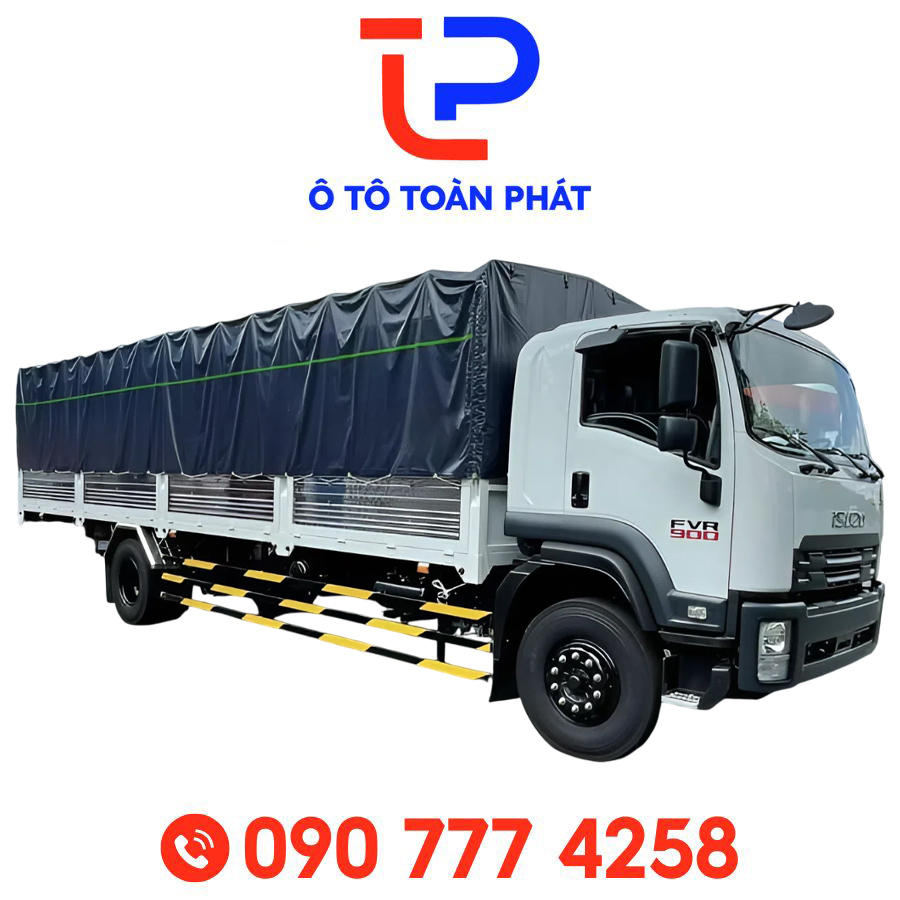 Xe Tải Isuzu FVR34VE5 – Thùng Bạt Dài 9m9