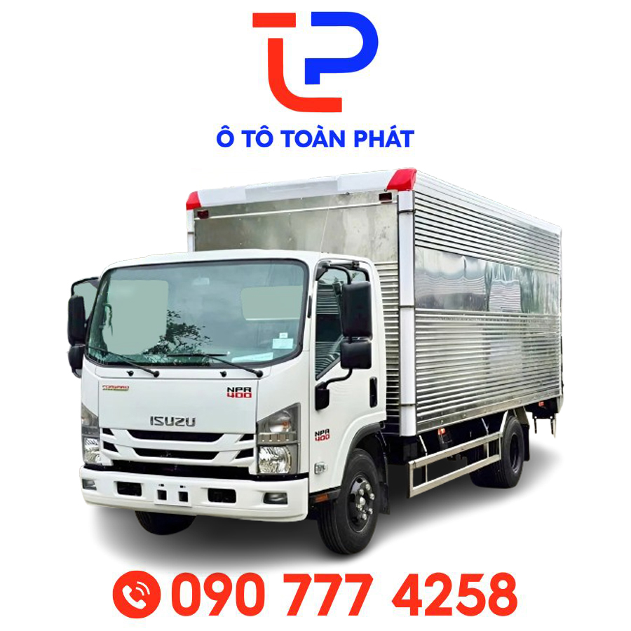 Xe Tải Isuzu NPR 400 – 3,49 Tấn Thùng Kín