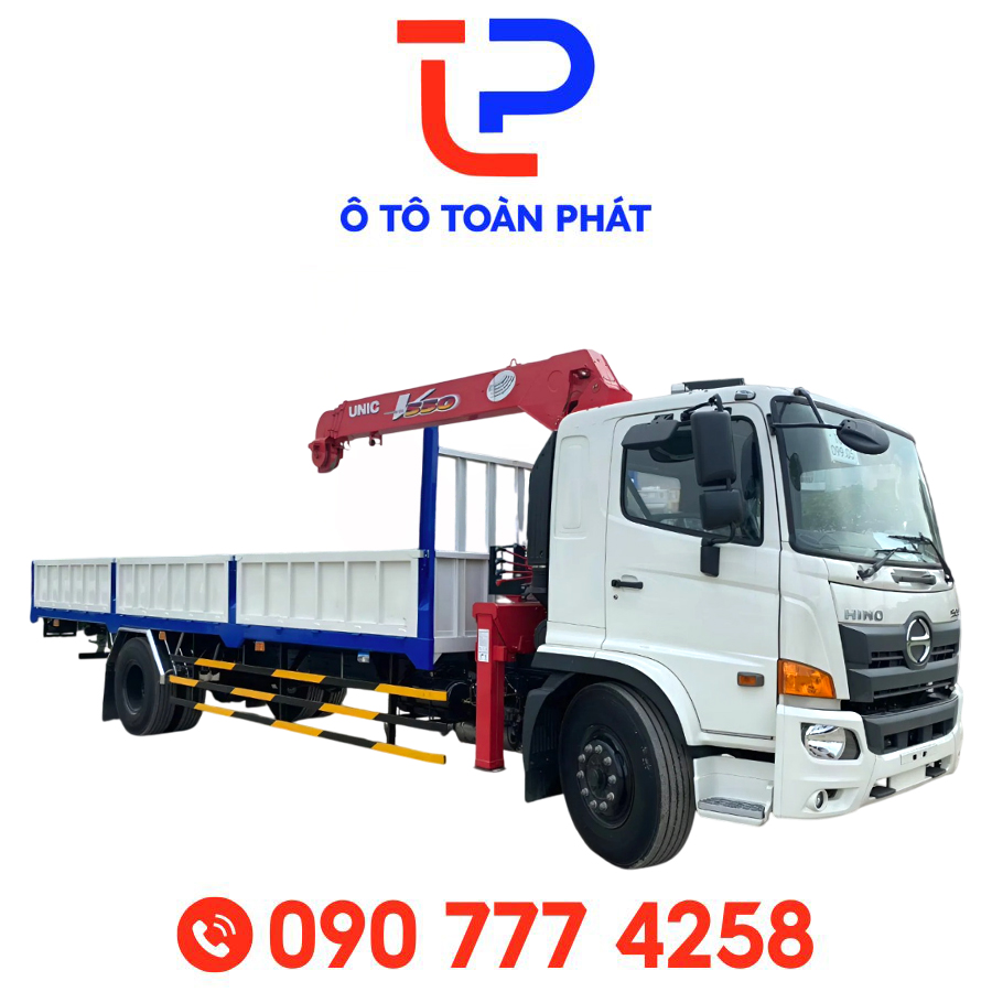 Xe Tải Hino FG8JT8A Dài 8m Gắn Cẩu