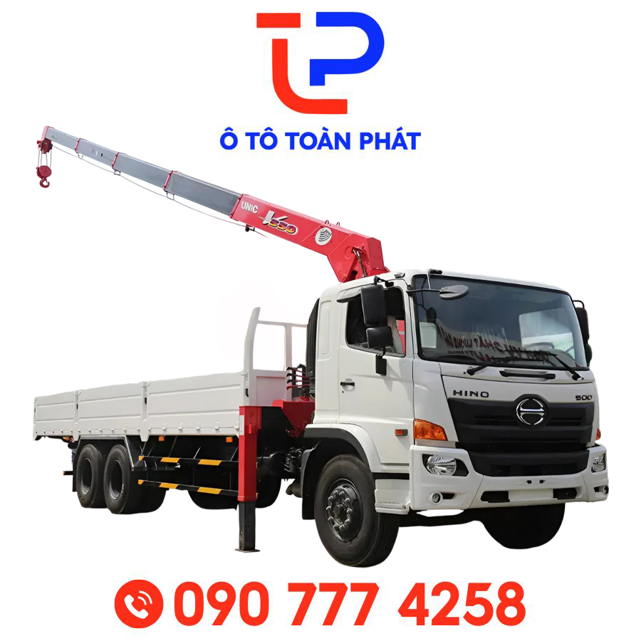 Xe Tải Hino FL 8m5 – 15 Tấn Gắn Cẩu