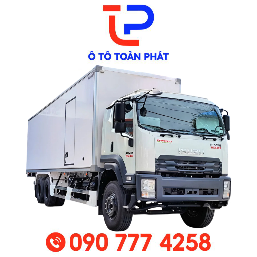 Xe Tải Isuzu FVM60TE5 – 15 Tấn Thùng Bảo Ôn Dài 7m7