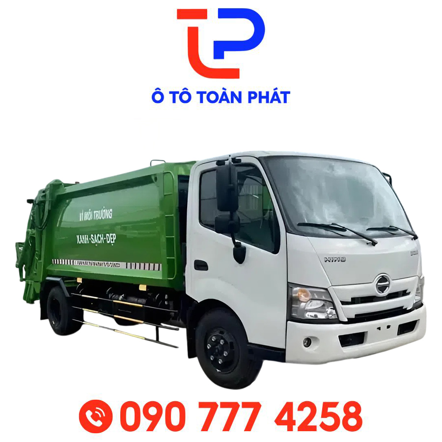 Xe Ép Rác Hino XZU730L 7 Khối