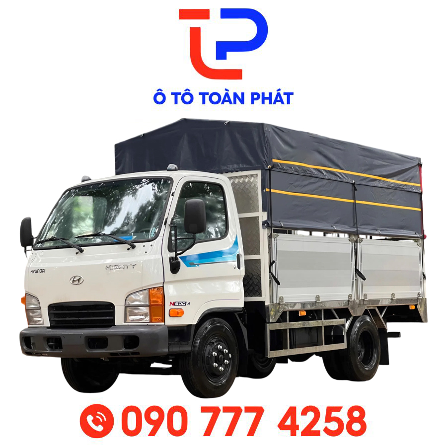 Xe Tải Hyundai Mighty N500A 1.85 Tấn Thùng Bạt