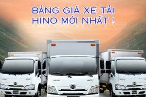 Bảng Giá Xe Tải Hino Euro 5 Mới Nhất Tháng 05/2026