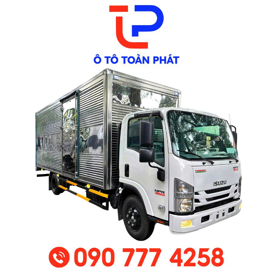 Xe Tải Isuzu NPR 350 – 3,49 Tấn Thùng Kín