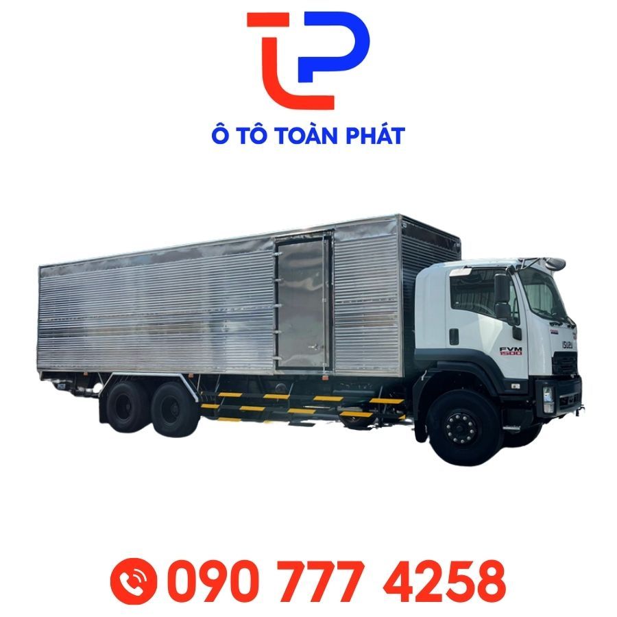 Xe Tải Isuzu Fvm 1500 15 Tấn Thùng Kín