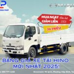 Bảng Giá Xe Tải Hino Euro 5 Mới Nhất Tháng 11/2025